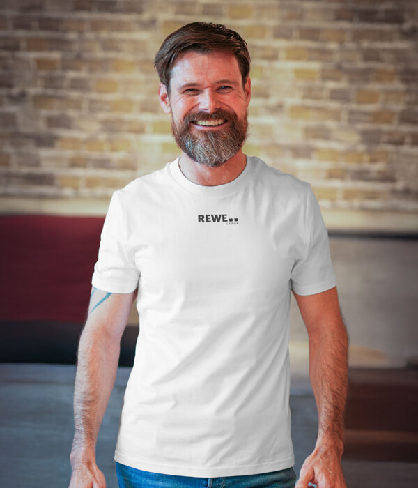 REWE Group T-Shirt Weiß / Schwarz Miniaturansicht