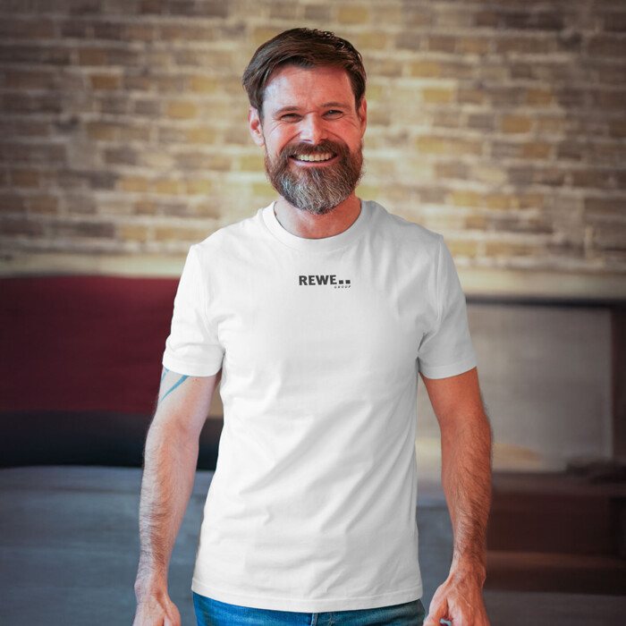 REWE Group T-Shirt Weiß / Schwarz Miniaturansicht